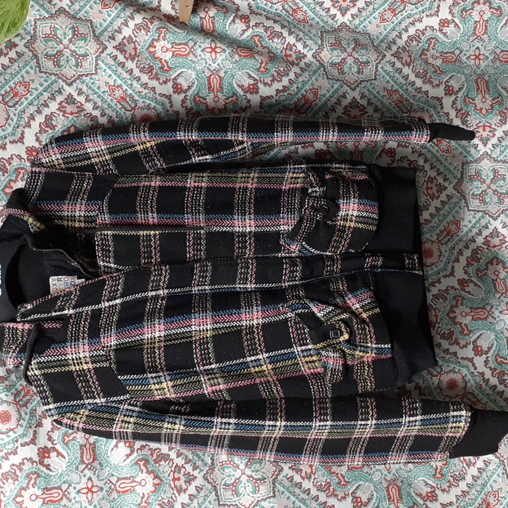 Roxy Heavy Plaid Jacket, Size S